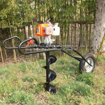 Single-wheel Folding Drill Tree Planting Machine photo-3