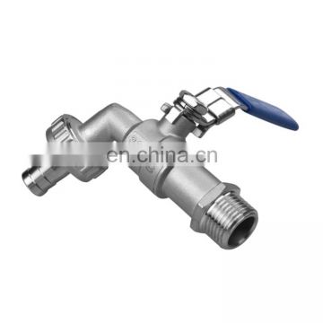 BSPT DN15 SS316 Hose Tap Ball Valve/ Drain Tap