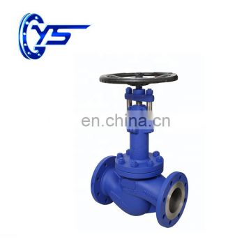 DN400 cast iron flange long bellow globe valve