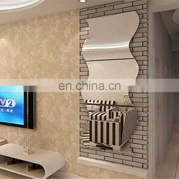 Frameless Irregular Wave Shaped S Shaped Silver Mirror Wall Mirror Candle Plate photo-4