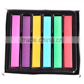 6 colorful soft hair pastels chalk for hair color