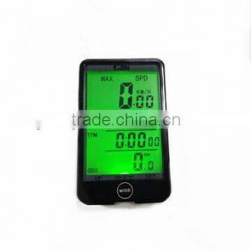 Water Resistant Touch Screen Wireless Bicycle Computer Odometer with LCD Backlight