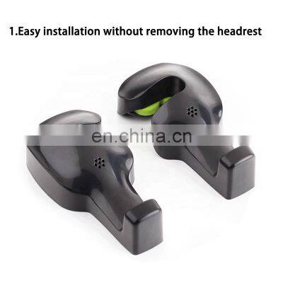 2021 New Universal Car Headrest Hook Multifunctional Back Seat Headrest Hanger Holder for Bag Cloth Grocery photo-2