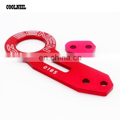 Hot Sales Universal Aluminum Car Rear Tow Hook For Most Car Auto BENEN Trailer Ring Tow Hook