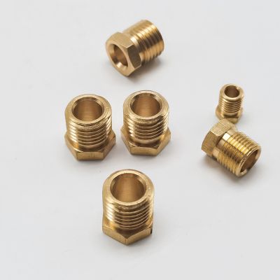 Brass pipe fittings double male threaded joint hexagonal pipe fittings