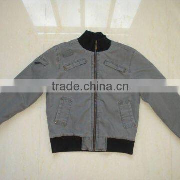 mens cotton jacket with rib bottom HOT SALE!!!