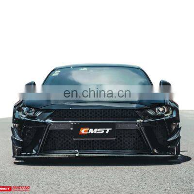 Widebody kit for Ford Mustang 2018 front bumper rear bumper side skirts and wide flare for ford mustang facelift