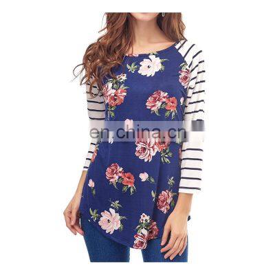 Summer Nursing Top Tops 3/4 Sleeve Women's Breastfeeding Shirt photo-4