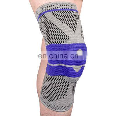 Factory Customized LOGO Running Fitness Protector Sports Nylon Spring Knitted Knee Protector For Outdoor Climbing Sports
