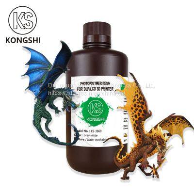 KS-3860 Water washable hard UV resin used for making models Photosensitive resin Suitable for 3D printers