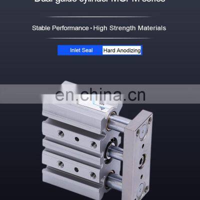 MGPM Three Shaft Pneumatic Guide Cylinder With Two Guide Rod