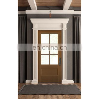 Villa Main Entry Door Modern Design Swing Wood Doors With Custom Design