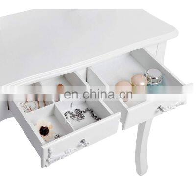 Bestseller White Color Dressing Table Makeup Table Dressing Table Set for Bedroom photo-5