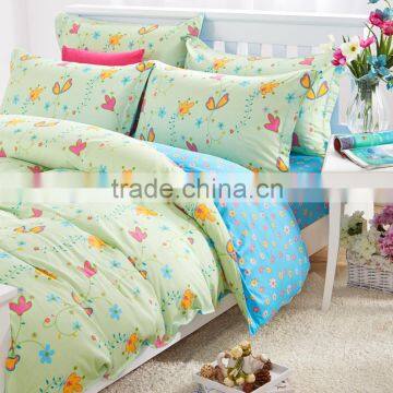 Hot Sale Twill Facric Beautiful Flower Pattern Super Soft Cotton Bed Sheets China Floral Comforter Set photo-2