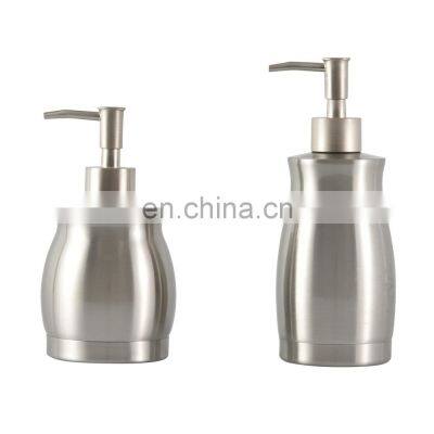 Bathroom accessories stainless steel silver liquid soap dispenser