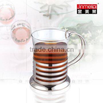 polishing glass tea cup ,chrome plated coffee cup