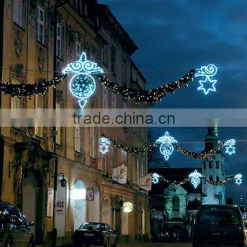 2015 led decoration motif light christmas across street