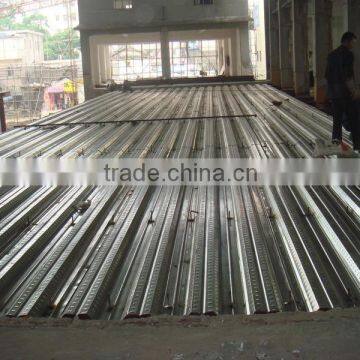 Decking Sheet for Second Floor With Stud Bolt / Steel Bar / Concrete