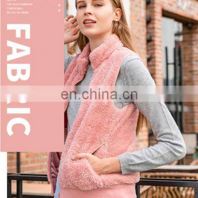 Factory Direct Sale100 Polyester Microfiber Plush Shu Velveteen Fabric Single Side Plush Style Fabric For Home Textiles Blanket
