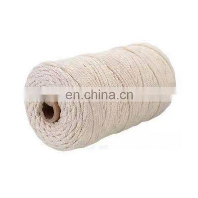 New Type Top Sale Natural Twisted 3mm*100mater Cotton Cord Wire for Cotton Rope Storage Basket photo-3