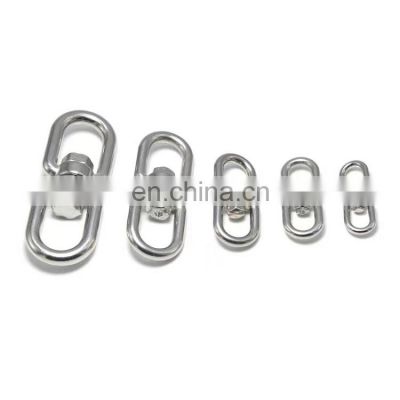 Wholesale KeyChain Hooks Stainless Steel Swivel Double End Eye Swivels Shackle Factory Rigging Hardware Chain Fittings