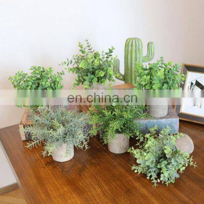 High Quality 25cm Simulation Green Plant Desktop Decoration Bonsai Wedding Decoration Artificial Plant