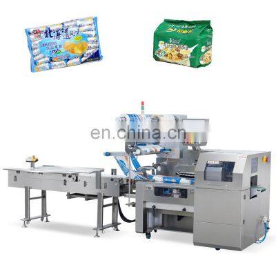 Automatic Fried Instant Noodle Cakes Horizontal Flow Pillow Pack Packaging Machinery Multipack Packing Machine Sealing Machines