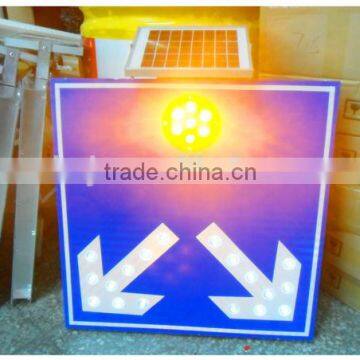 Direct manufacture solar road dividing sign LED traffic warning light