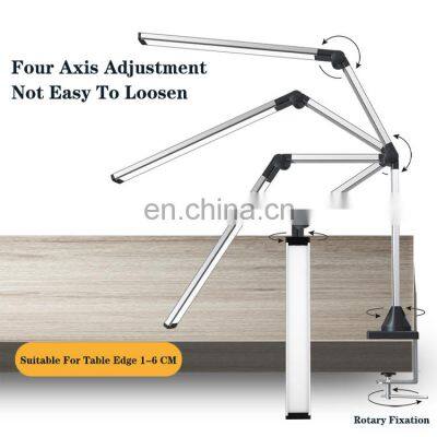 Lamp Architect Desk Lamp 12W Stepless Dimming Brightness Silver Black LED Multifunction Clamp Base Optional Table Lamp photo-4