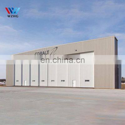 Frame Structure Aircraft Hangar Tent Low Price Professional Designed Prefabricated Portal Metal Workshop Prefab Steel Light ASTM