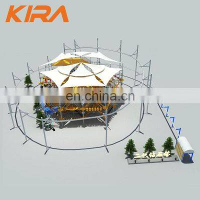 Rope Adventure Course High Altitude Ropes Course Challenge for Outdoor Playground photo-3