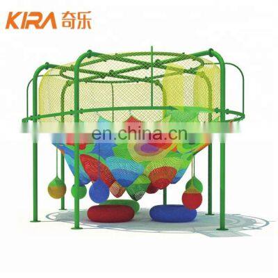 High Quality Children Indoor Playground Crocheted Climbing Rainbow Net