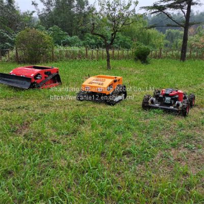 remote control lawn mower, China remote control track mower price, slope mower remote control for sale