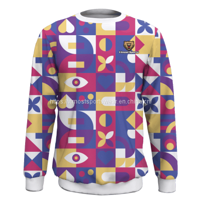 new design sweatshirts with advanced sublimation printing from best factory