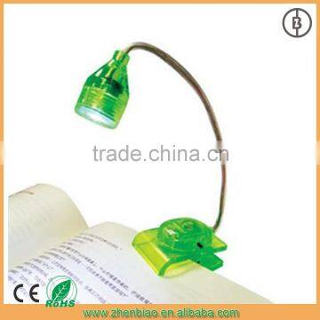 eco-friendly led book reading light with convenient clip