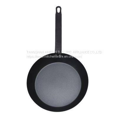 Black Carbon Steel Frying Pan IMESH-K29 photo-4