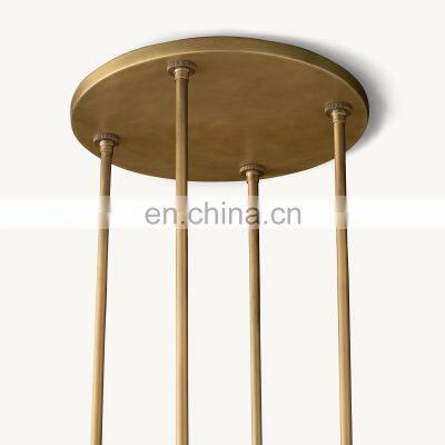 Custom Lamps Decorative Chandeliers Gold Glass Light Pendant RAVELLE 48