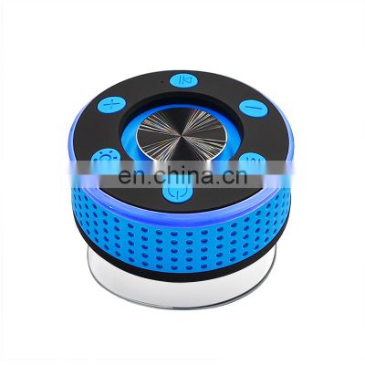 T7 Colorful Led Lights TPX7 Waterproof Rechargeable Portable Stereo Bass Blue tooth Speaker With Fm Radio