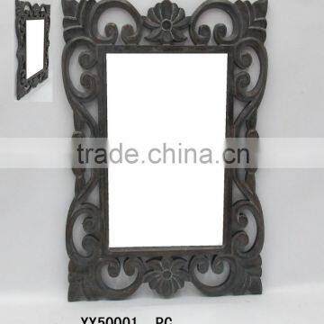 European Ancient Resin Framed Wall Mirrors , Decorative resin wall mirror