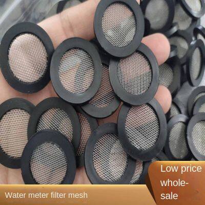 water meter filter screen, 1-inch rubber filter screen, dn20 rubber belt filter pad, 304 filter screen, 40 mesh