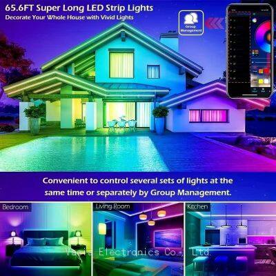 High Quality Colorful Strip Light Running Rgb Dream Color LED Strip BT APP Atmosphere Light Magic Color Led Light Strip