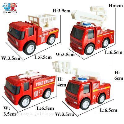 XINYU 12 Models Of Metal Car Toys Pullback 1:64 Scale Cartoon Diecast Car photo-3