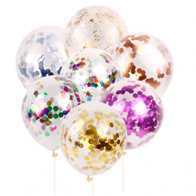Wholesale Party Multicolor Glitter Latex Balloons Decoration Set