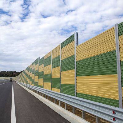 Paneles modernos de reducción de sonido de acrílico y PVC con diseño de microagujeros para barreras de ruido vial, para uso en carreteras/ferrocarriles
