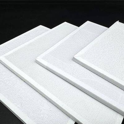 PVC Film Faced Gypsum Ceiling Panel 595x595x9.5mm for High Humidity Areas Like Bathrooms and Kitchens