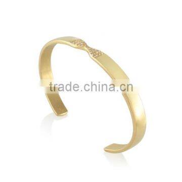 customized 18k gold plated diamond bracelets for women party fashion jewelry yellow gold cuff bracelets