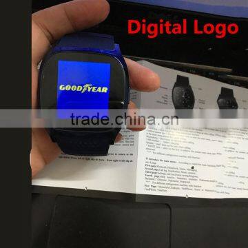 Promotional Digital logo Bluetooth Smart Wrist Watch Phone Mate For IOS Android iPhone Samsung HTC Huawei