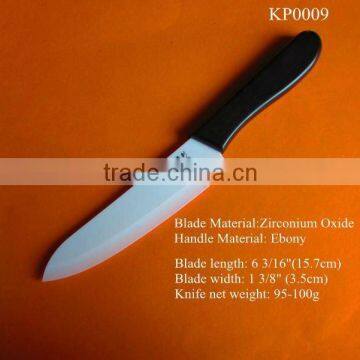 94.8% ceramic blade enbony wooden handle elegant and solid ceramic knife