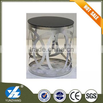 KTV high quality small glass round end table