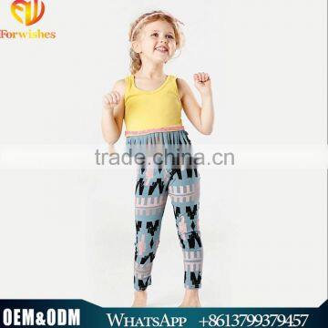 2016 New Summer Baby Girl Clothing Set Suit Fringed Sleeveless Pure Cotton Active Girl Sport Wear